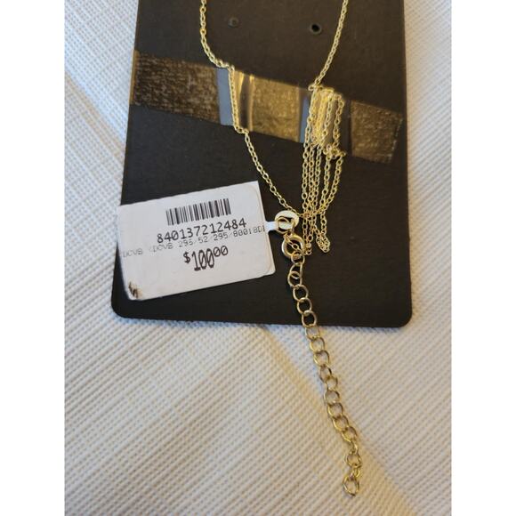 Macys Cubic Zirconia & Enamel Evil Eye Pendant Necklace 14k Gold Plated Silver - Picture 3 of 6